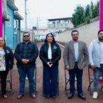 Ale Castro inicia pavimentación de la calle Guanajuato en San Antonio la Isla