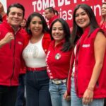 Ale Castro respalda a la juventud priista durante toma de protesta en San Antonio la Isla